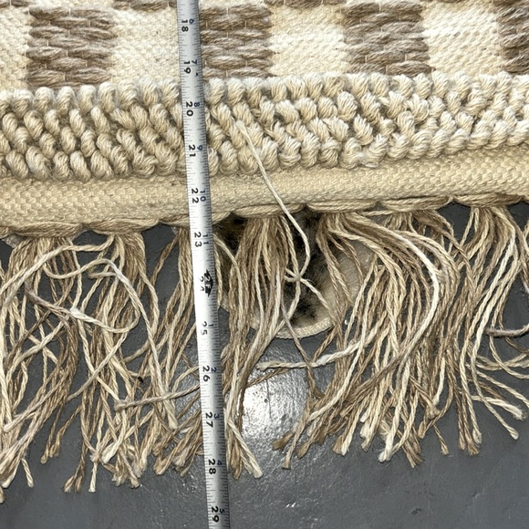 Artistic Accents Raffia Macrame Checkerboard Wall Hanging - Picture 4 of 5